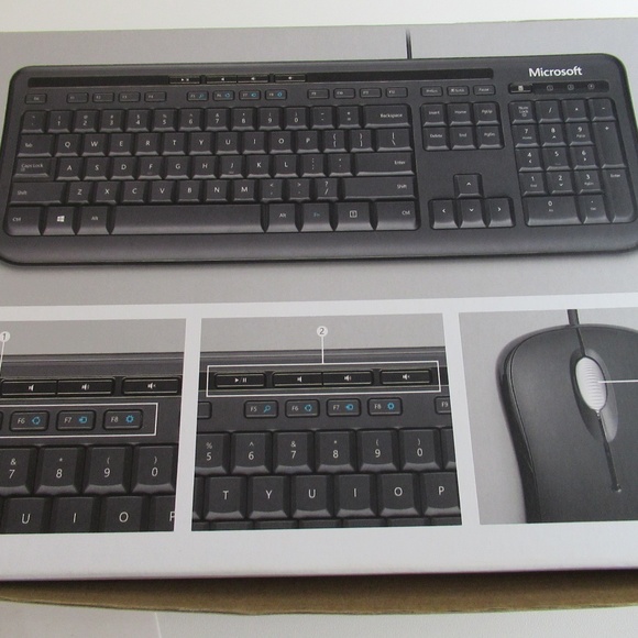 Microsoft Wired 600 Keyboard & Mouse set - Picture 8 of 9